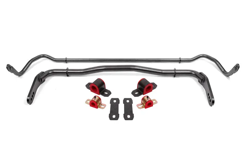 Bmr 08-19 Dodge Challenger Front/Rear Hollow 38Mm/25Mm Sway Bar Kit W/ Bushings - Black Hammertone 1