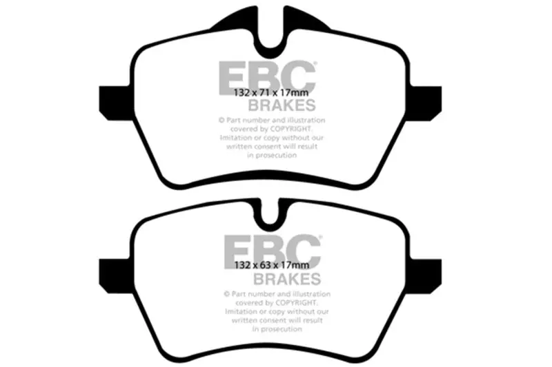 Ebc 07-14 Mini Hardtop 1.6 Turbo Cooper S Greenstuff Front Brake Pads 1