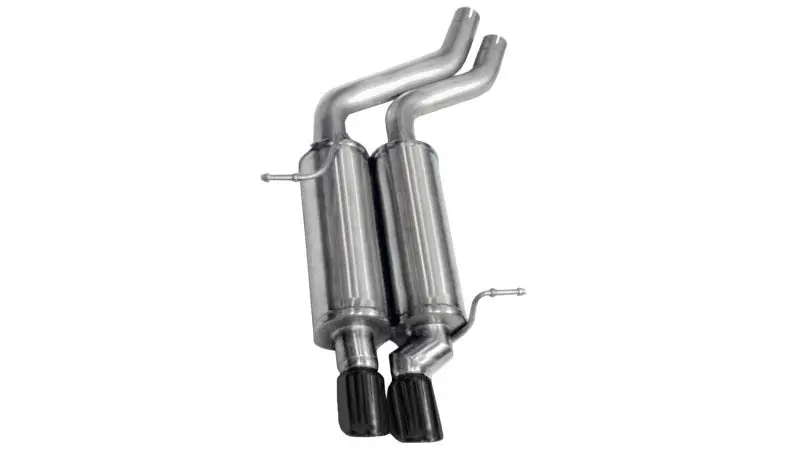Corsa 2001-2006 Bmw 325I/Ci Convertible E46 Black Sport Axle-Back Exhaust 1