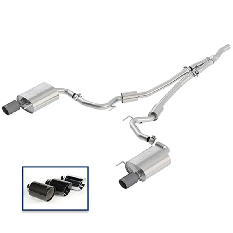 Ford Racing 18+ Mustang 2.3L Ecoboost Cat-Back Sport Exhaust System W/Carbon Fiber Tips 1
