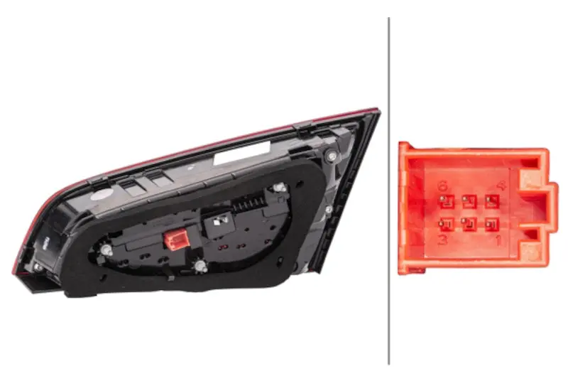 Hella 2017-2018 Audi A3 Left Tail Light 1