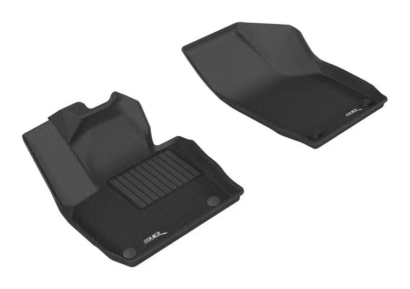 3D Maxpider 2015-2018 Audi Q3 Kagu 1St Row Floormat - Black 1