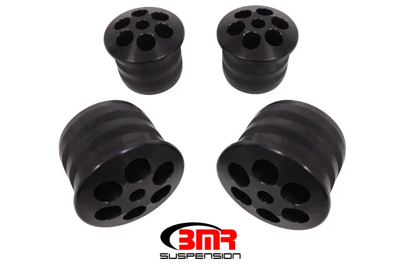 Bmr 08-18 Dodge Challenger Aluminum Rear Cradle Bushings Kit - Black Anodized 1