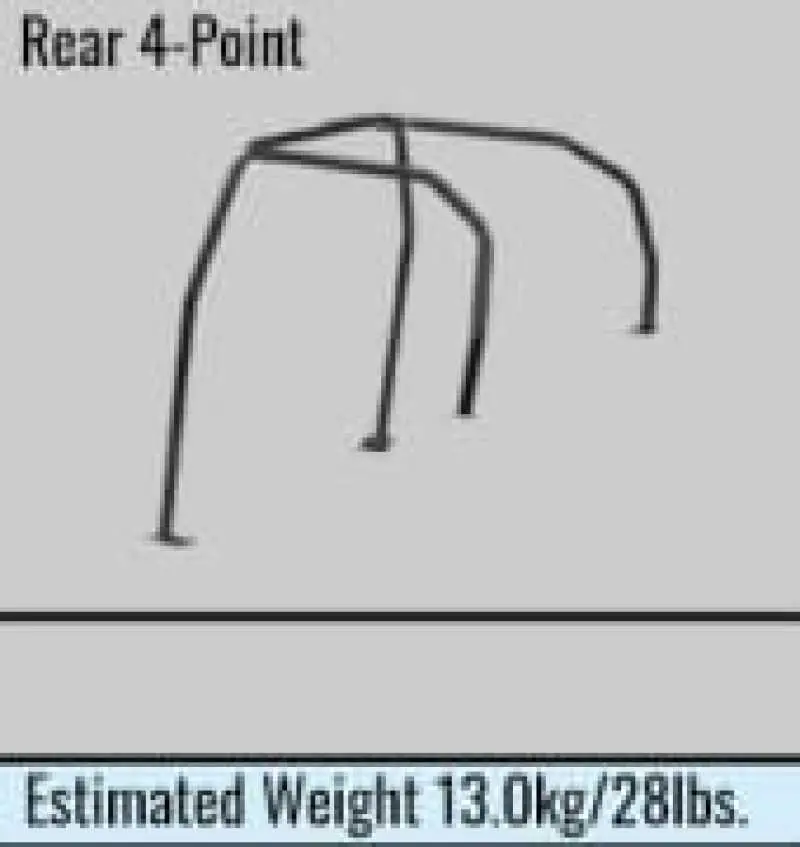 Cusco Safety 21 4-Passenger Rear 4-Point Blk Roll Cage Subaru Wrx Gda 01-07 (S/O/No Cancel) 1