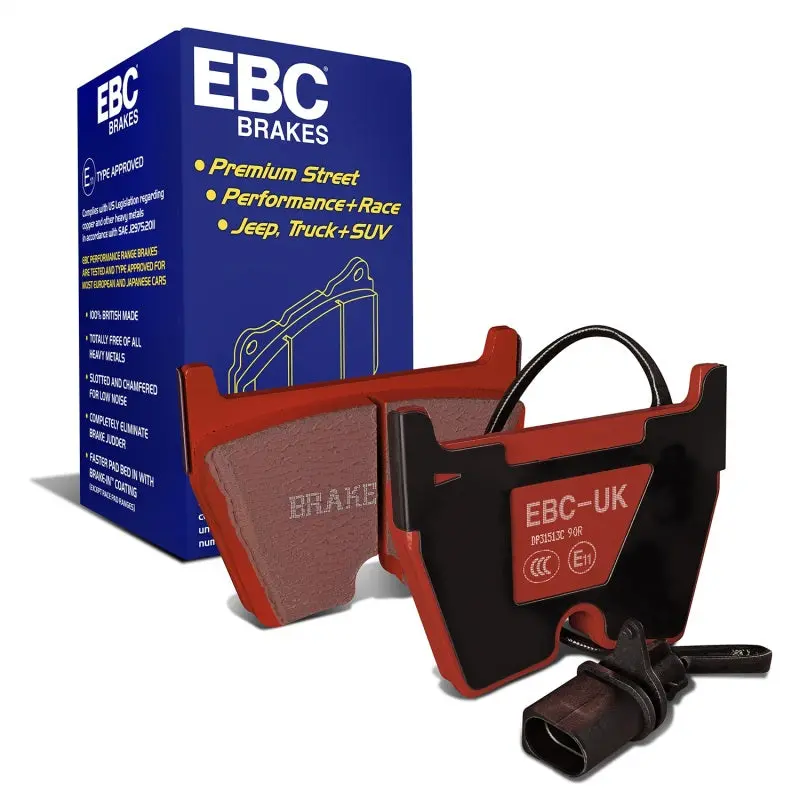 Ebc 06-09 Audi Rs4 4.2 (Cast Iron Rotors) Redstuff Front Brake Pads 1