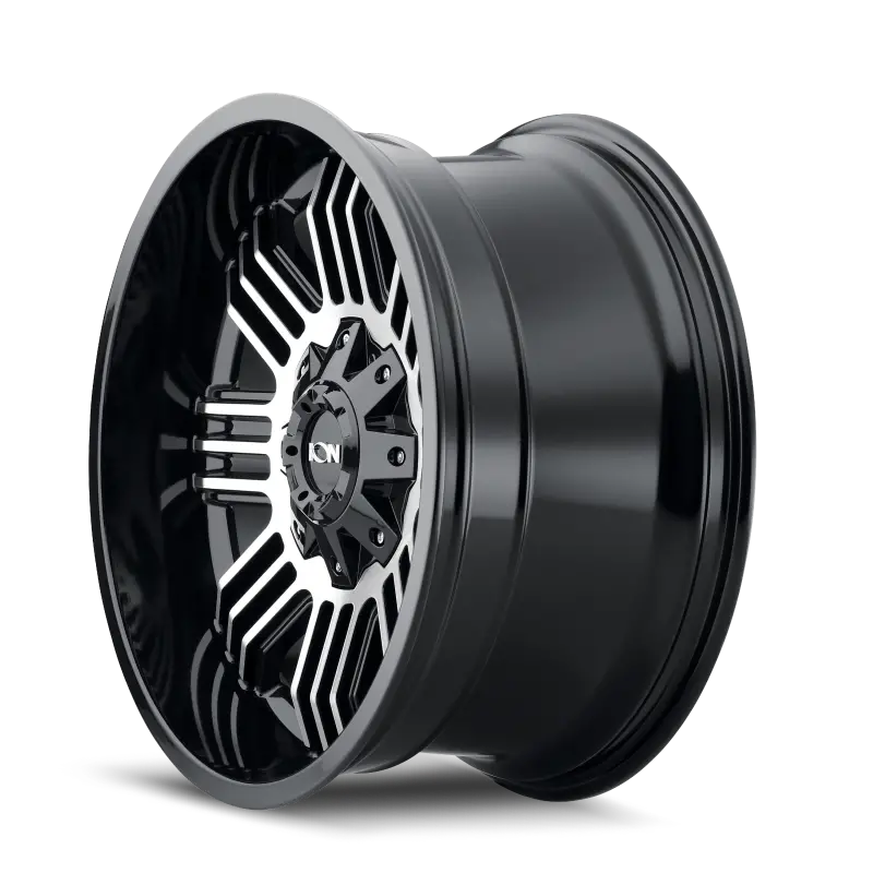 Ion Type 144 17X9 / 8X165.1 Bp / -12Mm Offset / 125.2Mm Hub Black/Machined Wheel 1