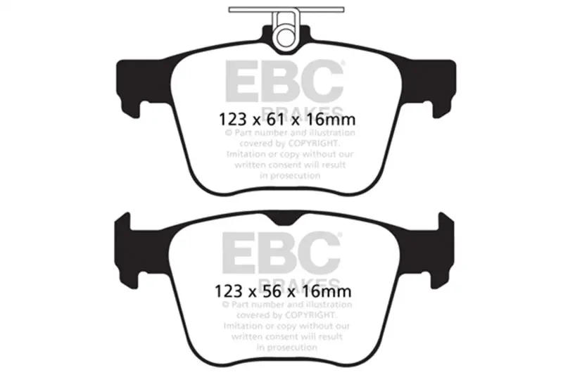 Ebc 14-20 Audi S3 2.0 Turbo Redstuff Rear Brake Pads 1