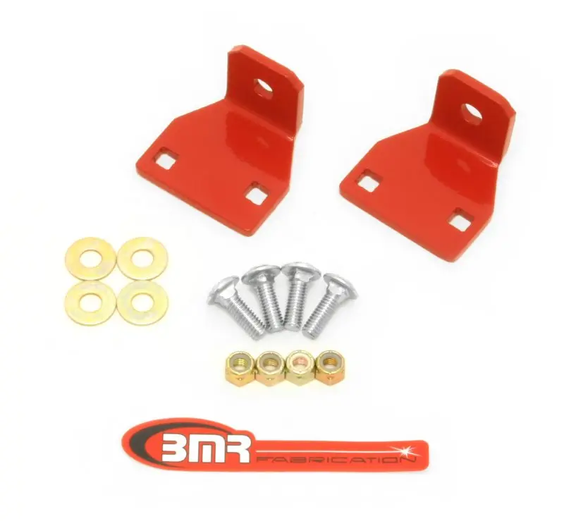 Bmr 10-11 5Th Gen Camaro Rear Lower Control Arm End Link Mounting Brace - Red 1