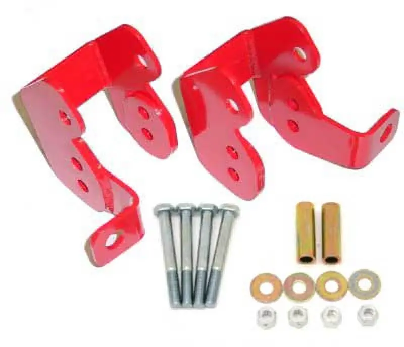 Bmr 82-02 3Rd Gen F-Body Bolt-On Control Arm Relocation Brackets - Red 1