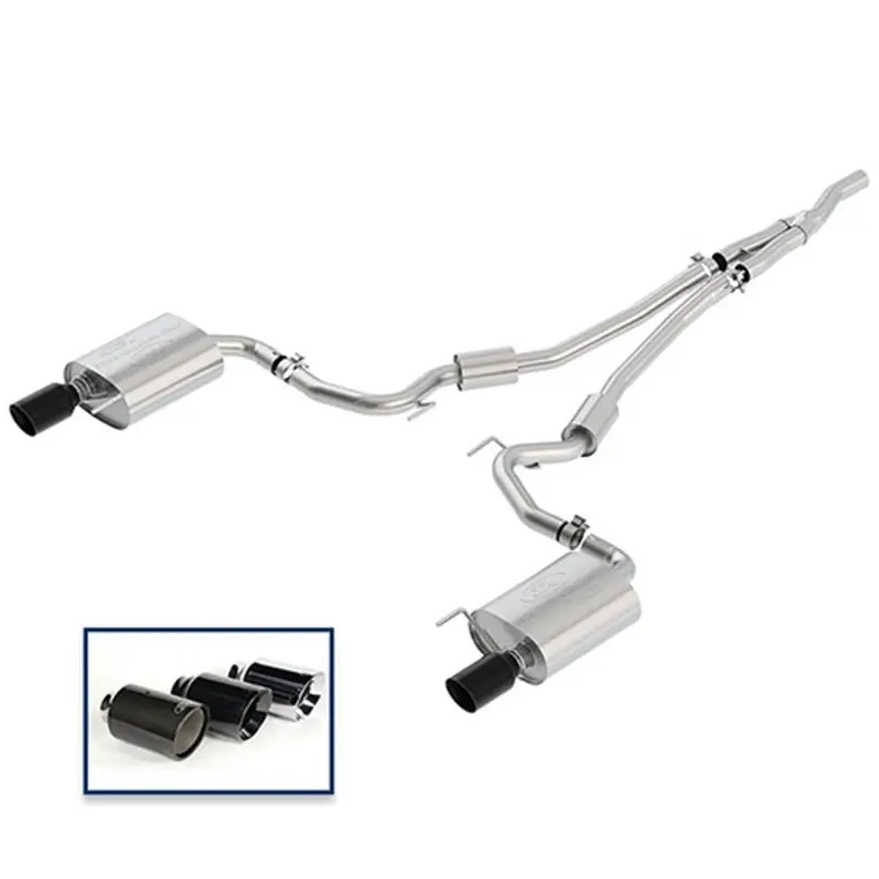 Ford Racing 2018 Mustang 2.3L Ecoboost Cat-Back Sport Exhaust System W/Black Chrome Tips 1