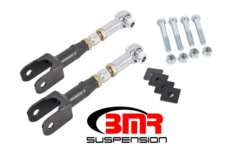 Bmr 15-17 S550 Mustang Rear On-Car Adj. Rod Ends Toe Rods - Black Hammertone 1