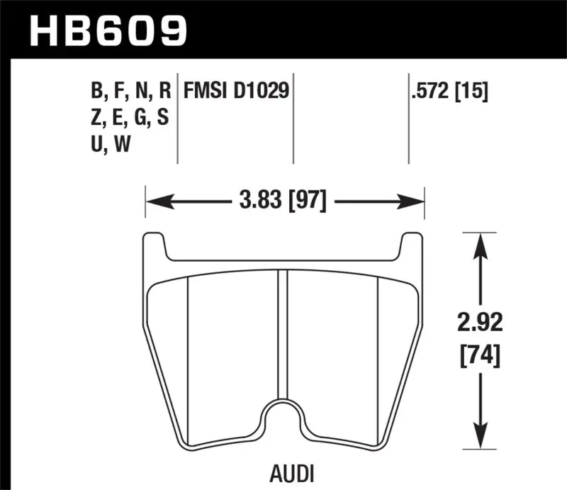 Hawk Hp+ Street Brake Pads 1