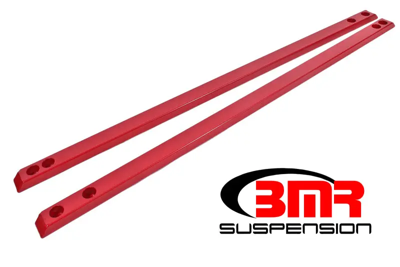 Bmr 15-17 S550 Mustang Super Low Profile Chassis Jacking Rails - Red 1