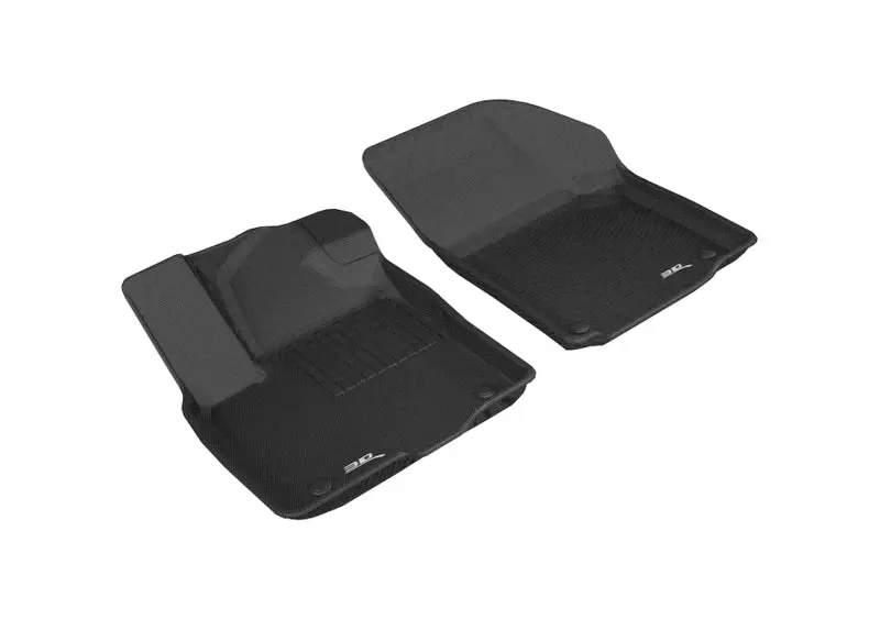3D Maxpider 2018-2019 Volkswagen Atlas Kagu 1St Row Floormat - Black 1