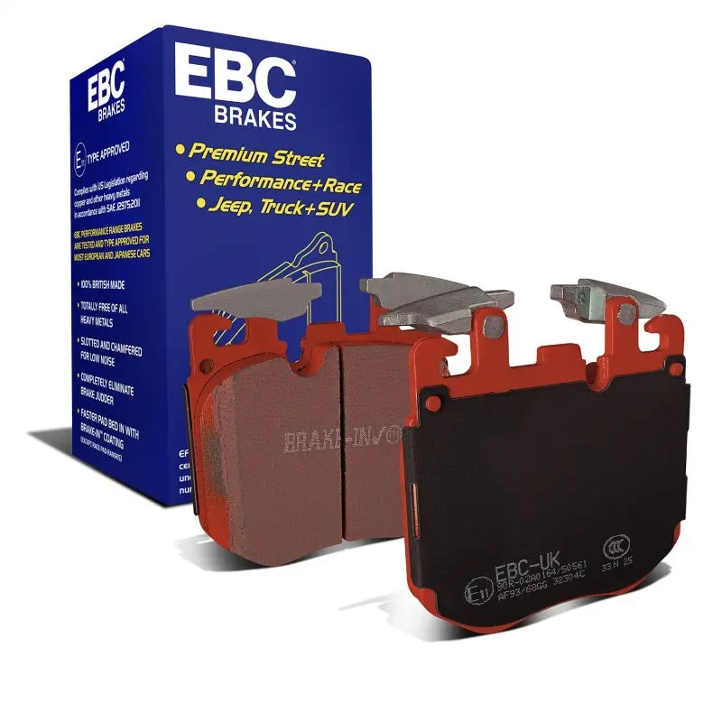 Ebc 2019+ Bmw X5 3.0T / 2020+ Bmw X6 4.4Tt M50 (G05/G06/G07) Redstuff Front Brake Pads 1