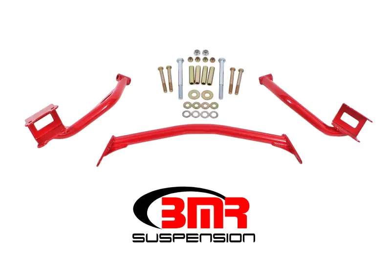 Bmr 79-04 Fox Mustang Tubular Style Upper Torque Box Reinforcement Plates - Red 1
