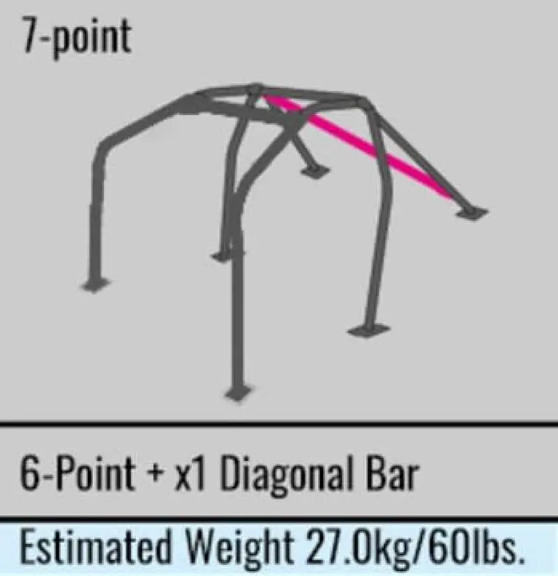 Cusco Roll Cage Safety21 7 Point Dash Escape 2 Passenger Nissan S13 (S/O / No Cancel) 1