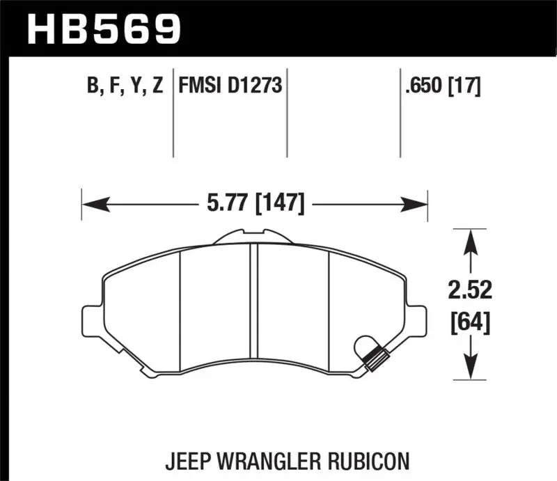 Hawk Performance Ceramic Street Brake Pads 1