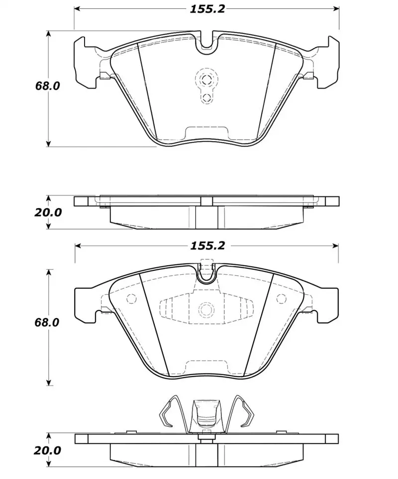 Stoptech Street Touring Brake Pads 1