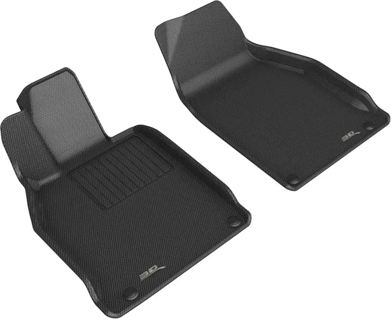 3D Maxpider 12-19 Porsche 911 Conv/S/4/4S/Gts/Targa/Turbo/T/Gtz Kagu 1St Row Floormat - Black 1