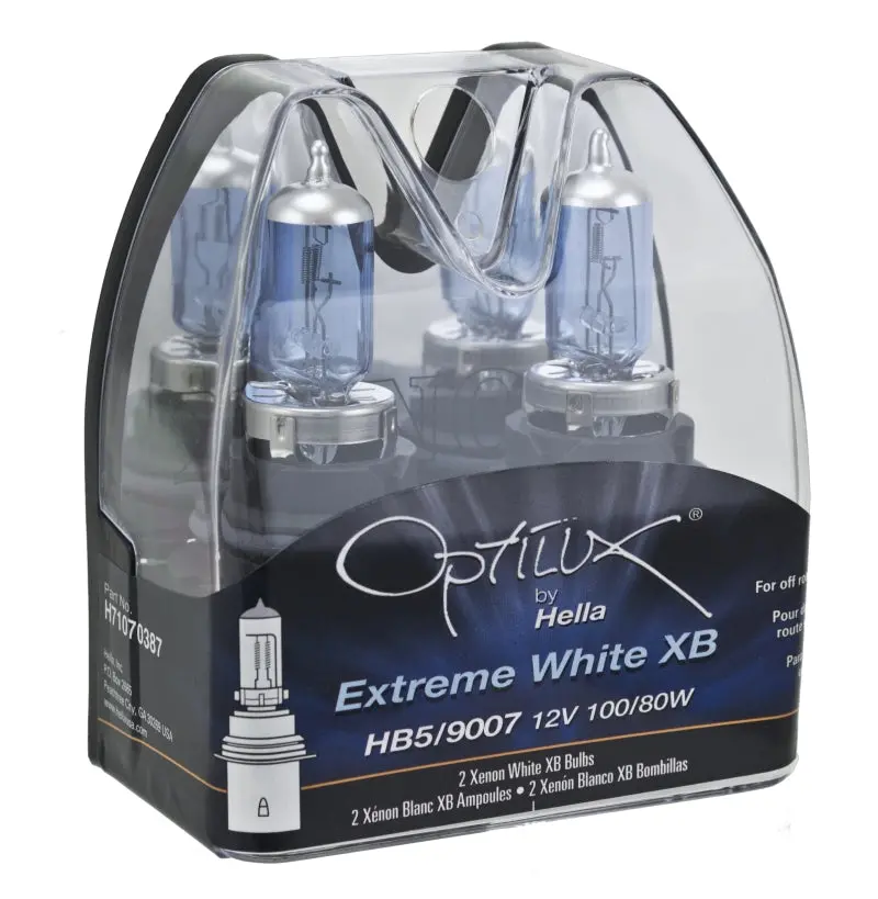 Hella Optilux Xb White Halogen Bulbs Hb5 9007 12V 100/80W (2 Pack) 1