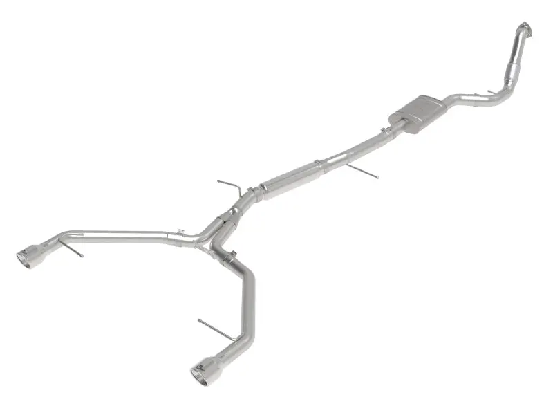 Afe 17-19 Audi A4 (B9) Mach Force-Xp 3In To 2.5In 304 Ss Cat-Back Exhaust System-Dual Polished Tips 1
