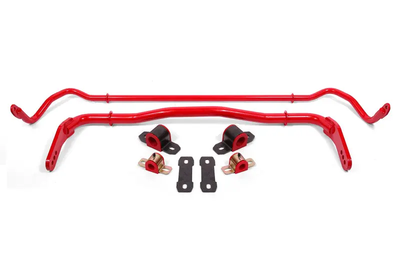 Bmr 08-19 Dodge Challenger Front/Rear Hollow 38Mm/25Mm Sway Bar Kit W/ Bushings - Red 1