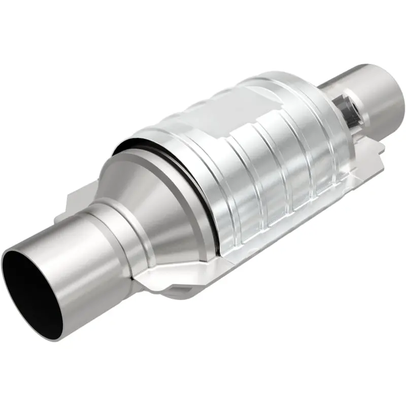 Magnaflow Conv Univ 2In In/Out Ctr/Ctr Round 9In Body L X 5.125In W X 13In Overall L Single O2 Port 1