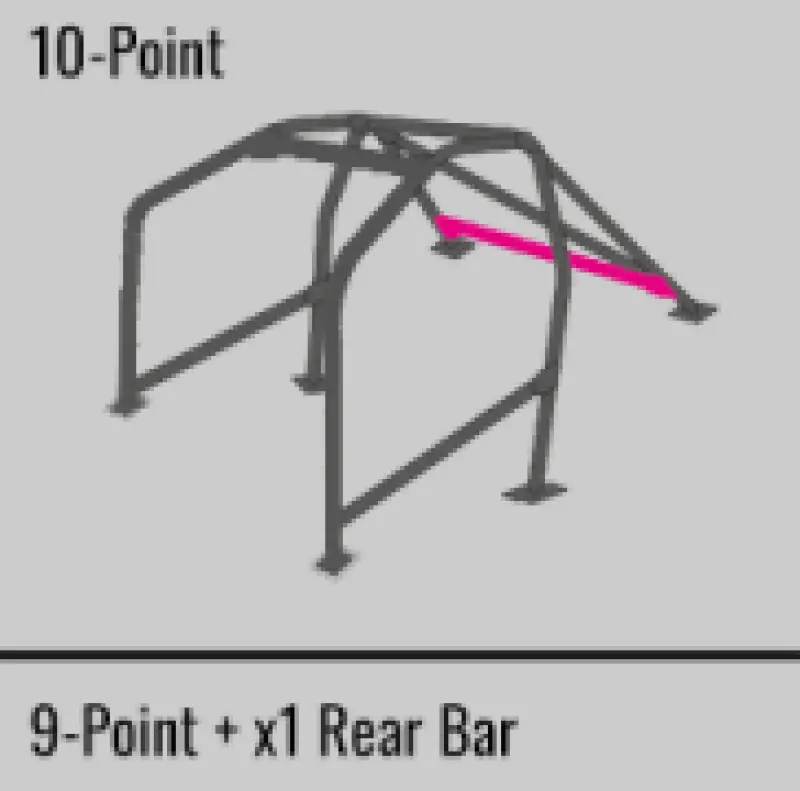 Cusco Sfty21 2-Pssgr 10-Point Blk Dash-Through Roll Cage Subaru Gda/Gdb 01-07 (S/O/No Cancel) 1