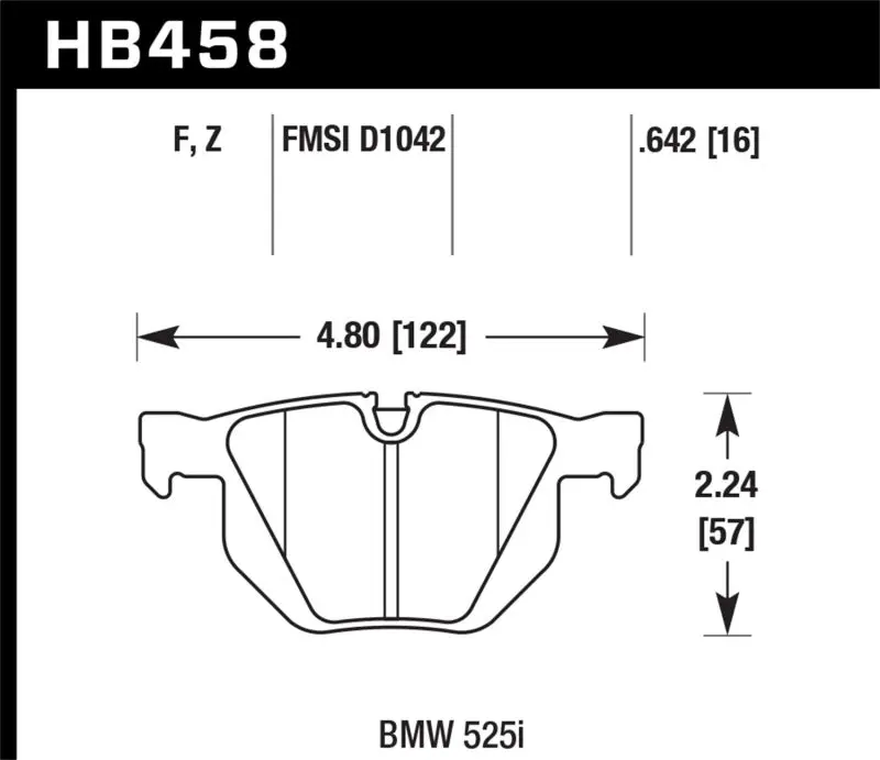 Hawk 04-06 Bmw 525I / 06-07 Bmw 525Xi/530Xi / 08-10 528I / 04-07 530I / 08-09 535Xi / 09-10 535I Hp 2