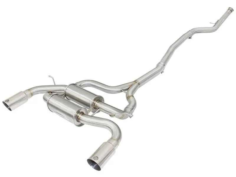Afe Machforce Xp Ss-304 Polish Tip 2.5In Dia Cat Back Exhaust 12-14 Bmw 335I (F30) 3.0L (T) 1