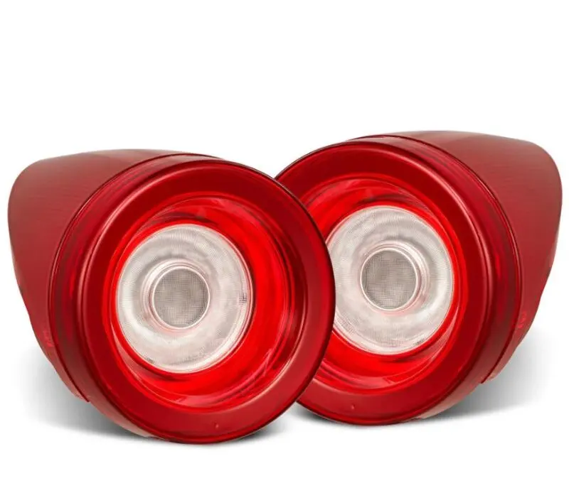 Alpharex 10-15 Ferrari 458 Nova-Series Prismatic Led Tail Lights Red Clear 1
