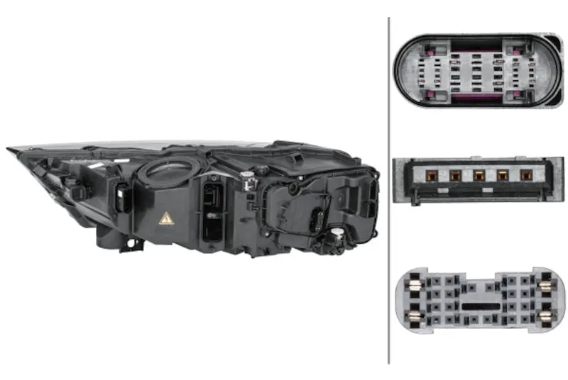 Hella 2017-2019 Audi Q7 Halogen Headlight Assembly 1