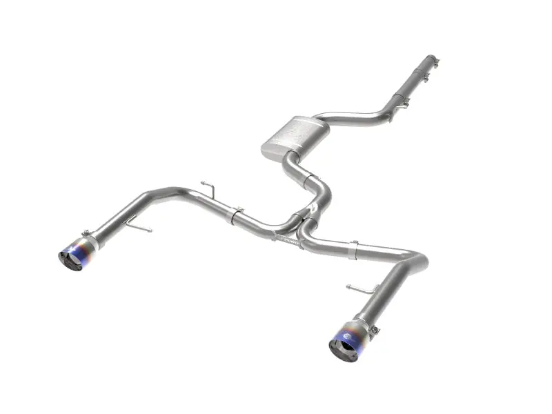 Afe 19-21 Vw Jetta Gli (Mkvii) L4-2.0L (T) Mach Force-Xp 304 Ss Cat-Back Exhaust System Blue Tips 1