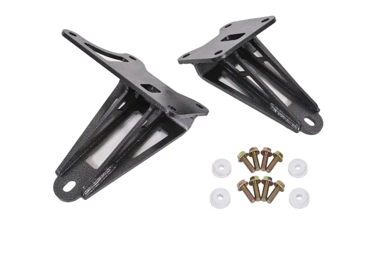Bmr 11-17 S197 Mustang Motor Mount Brackets - Black Hammertone 1