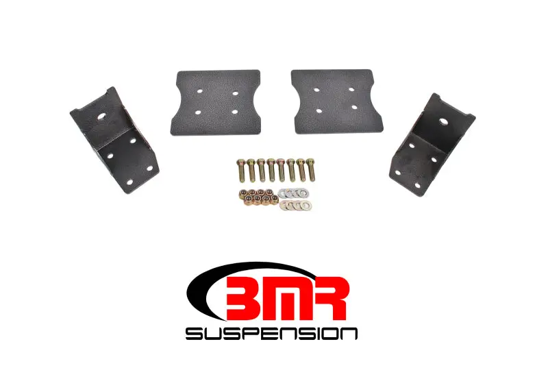 Bmr 79-04 Fox Mustang Lower Torque Box Reinforcement Plates - Black Hammertone 1