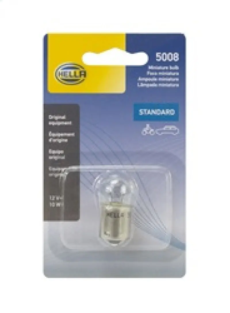 Hella Bulb 5008 12V 10W Ba15s B6 Sb 1