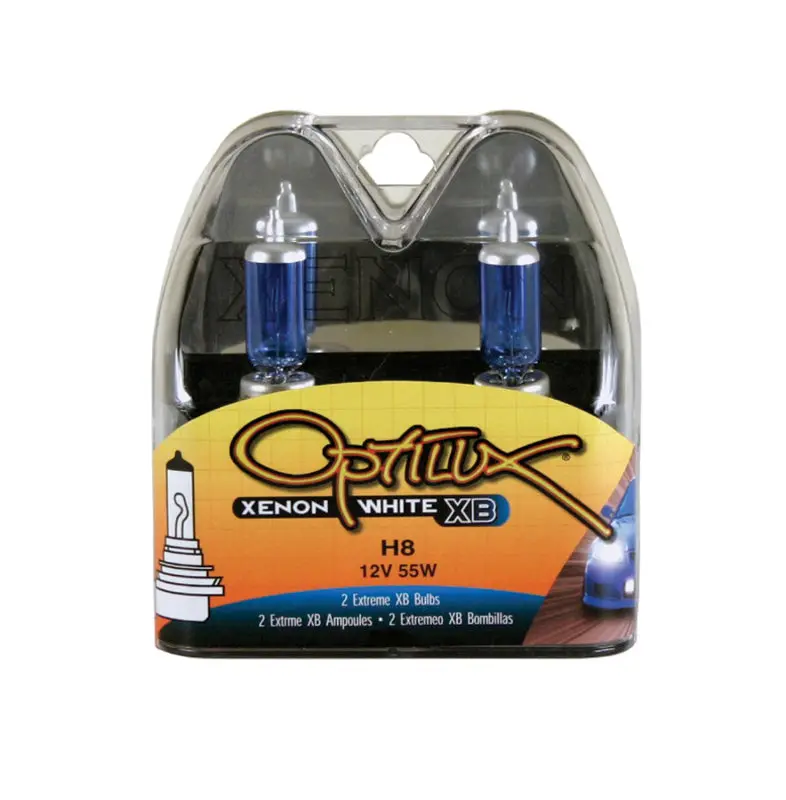 Hella Optilux H8 12V/55W Xb Xenon White Bulb (Pair) 1