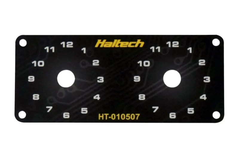 Haltech Dual Switch Panel W/Yellow Knob 1