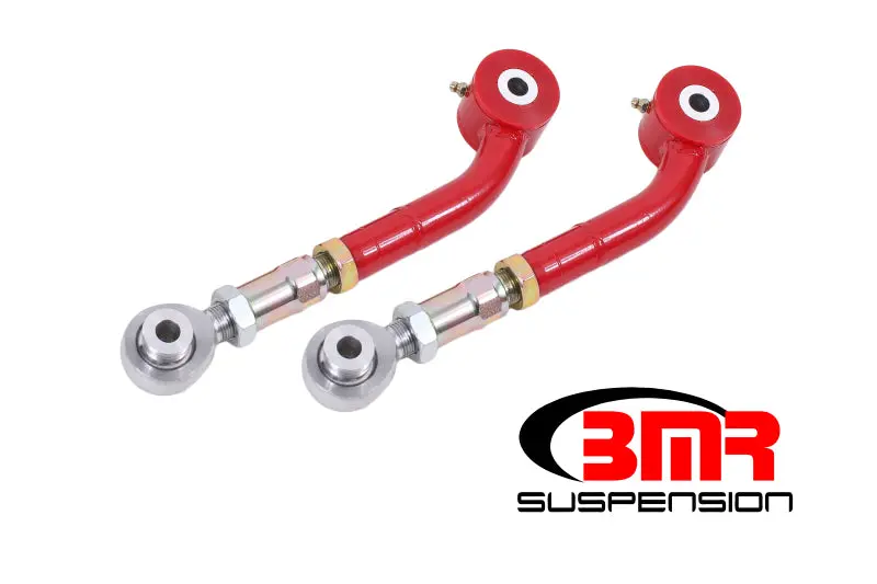 Bmr 08-17 Challenger Upper Trailing Arms W/ On-Car Adj. Poly/Rod Ends - Red 1
