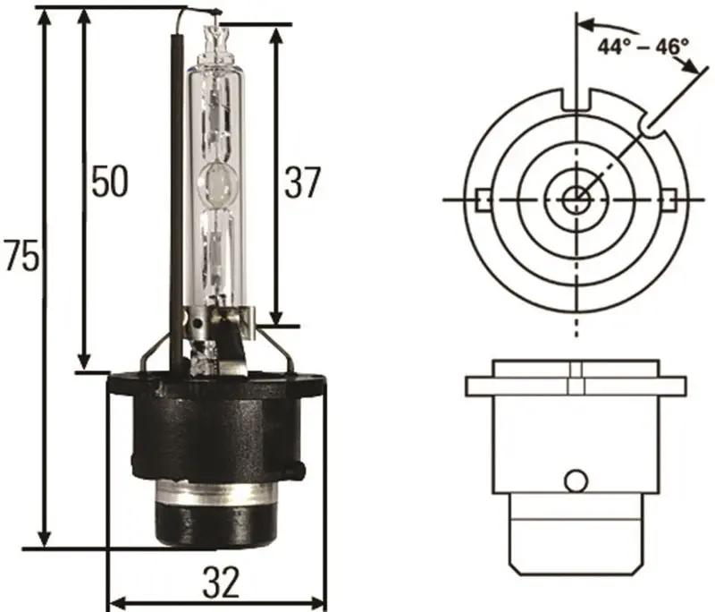 Hella D2s 35W High Intensity Discharge Capsule 1