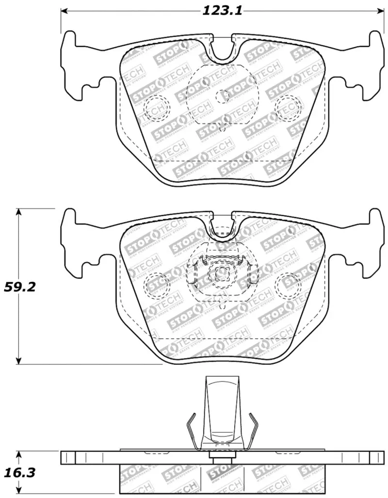 Stoptech Performance 01-07 Bmw M3 E46 / 00-04 M5 / 04-09 X3 / 00-06 X5 / 1/06-09 Z4 / 9/00-07 330 / 1