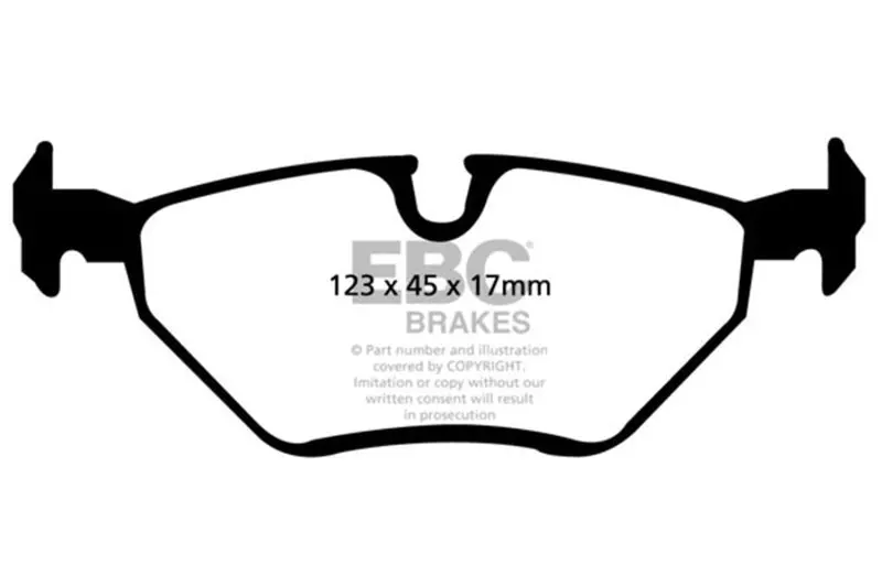 Ebc 99-02 Bmw Z3 2.5 Greenstuff Rear Brake Pads 1