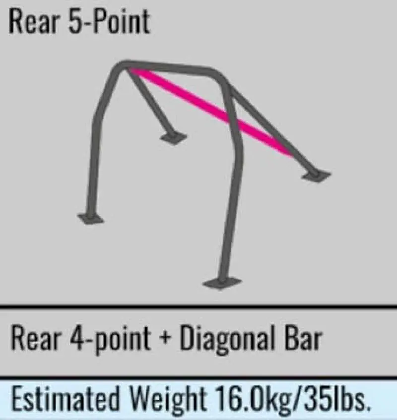 Cusco Safety 21 Steel Roll Cage 5P 40Mm Hyundai Genesis Cp W/Sunroof 1