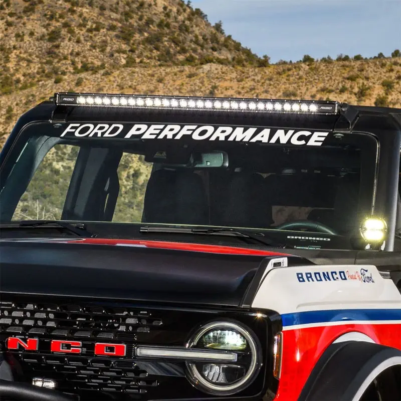 Ford Racing Ford Performance Bronco Windshield Banner - White 1