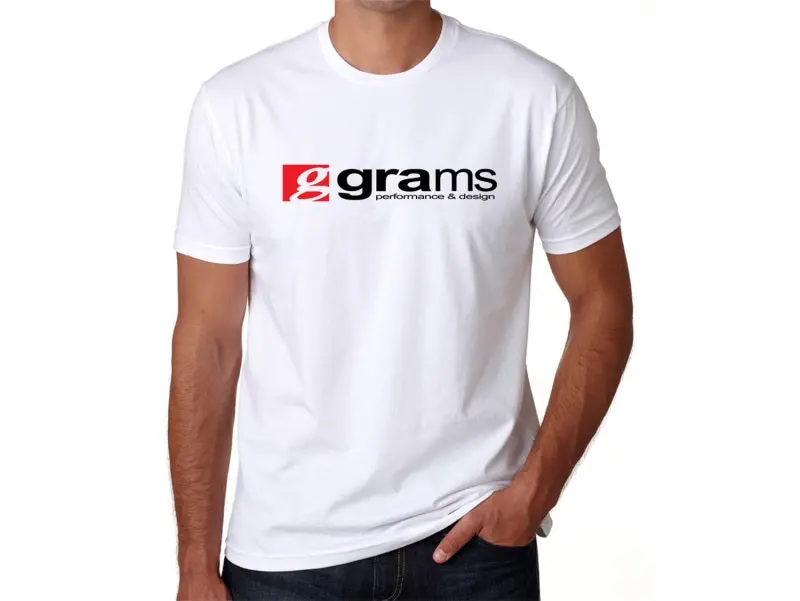Grams Performance And Design Logo White T-Shirt - M 1