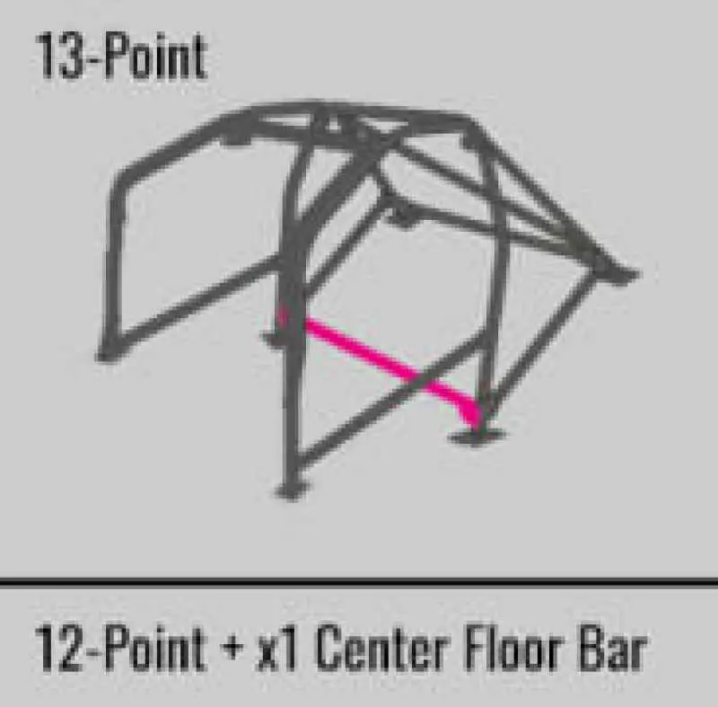 Cusco Sfty21 2-Passenger 13-Point Blk Dash-Through Roll Cage Subaru Sti Grb 08-14 (S/O No Cncl) 1