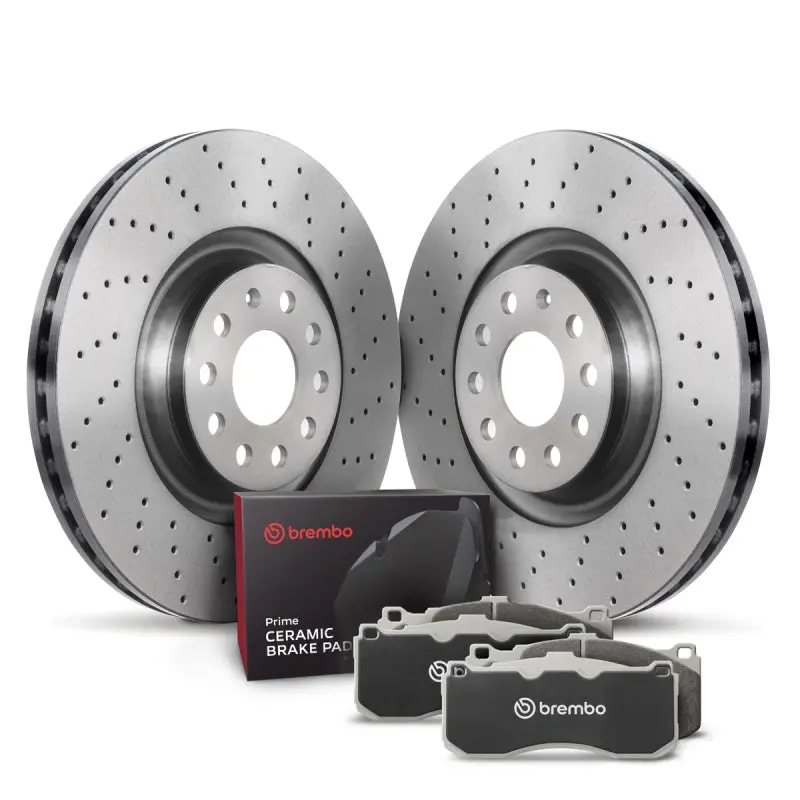 Brembo Oe 09-12 Volkswagen Cc/06-10 Passat Front Disc Brake Kit 1