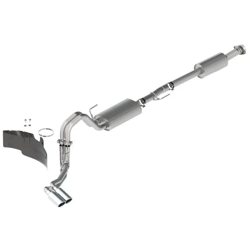 Ford Racing 21-22 F-150 2.7L/3.5L/5.0L Side Exit Touring Exhaust - Chrome Tips 1