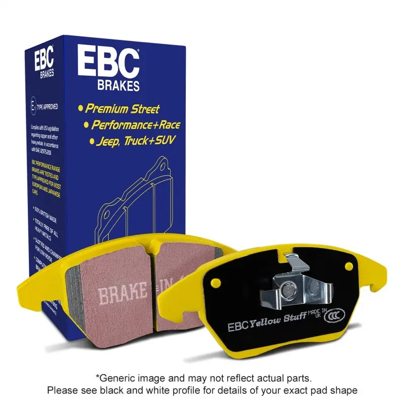 Ebc 08-17 Volkswagen Passat Cc Yellowstuff Rear Brake Pads 1